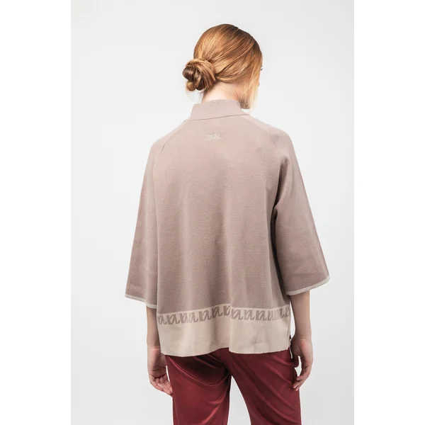 Cárdigan taupe - Imagen 3