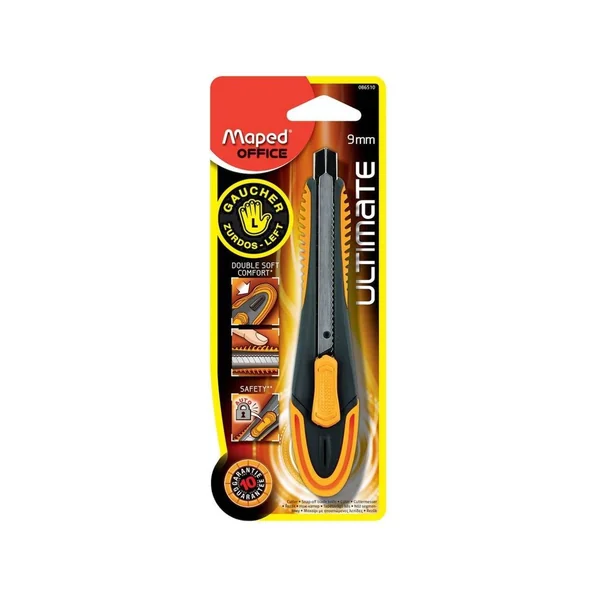 Cúter MAPED Ultimate para Zurdos (Negro - 9mm)