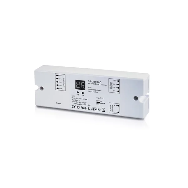 Dali Driver Ac100-240V 12A 2Ch576W Regulable LEDBOX