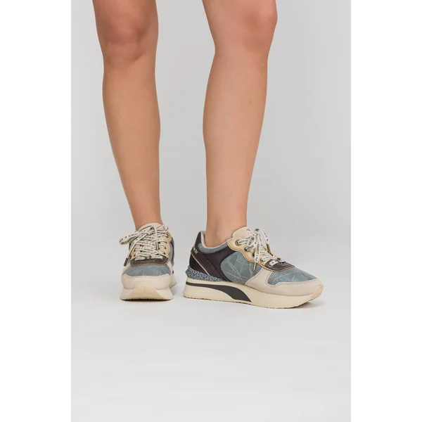 Deportivos azules y beige - Imagen 4