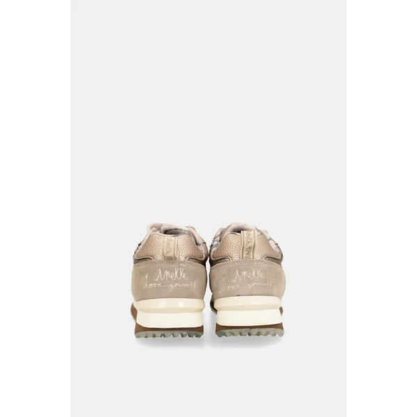 Deportivos beige suela multicolor - Imagen 6