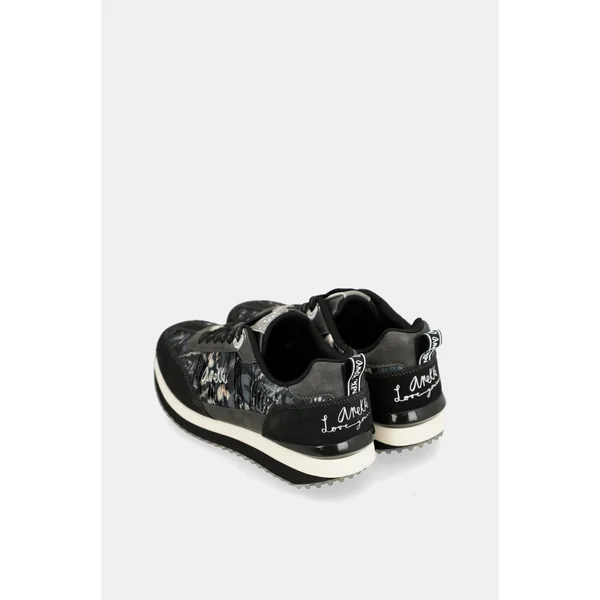 Deportivos negros suela multicolor - Imagen 5
