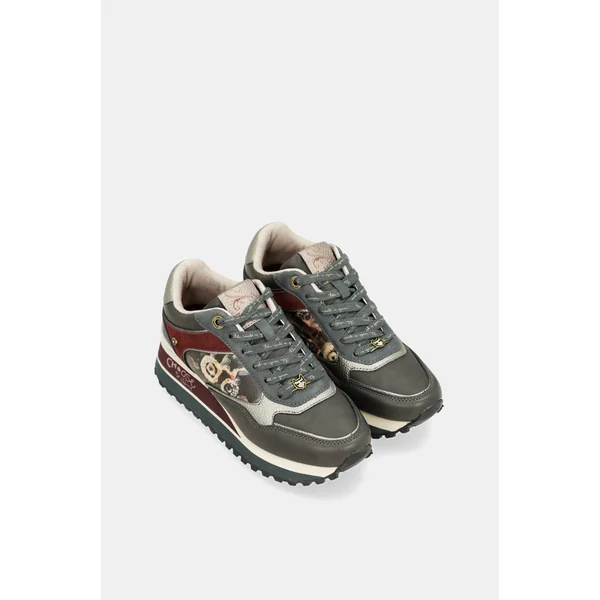 Deportivos plataforma gris oscuro - Imagen 6