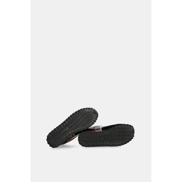 Deportivos plataforma negro estampado - Imagen 6
