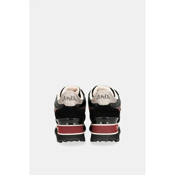 Deportivos plataforma negro estampado - Imagen 7
