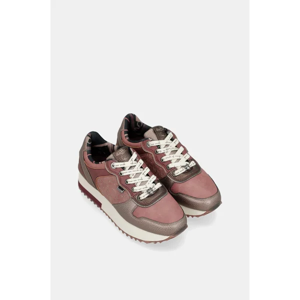 Deportivos plataforma rosa metálico - Imagen 8