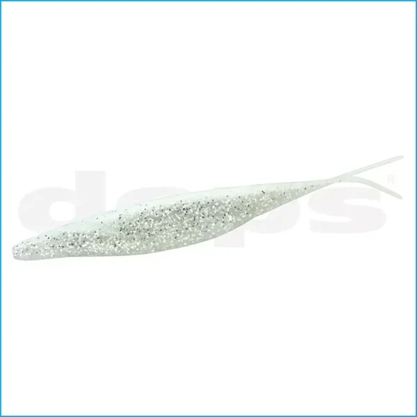 Deps Sakamata Shad 5" White Clear/Silver Flake