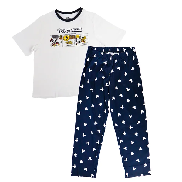 Disney Mickey Mouse Tee & Cuffed Leg Pijama Set - Imagen 2