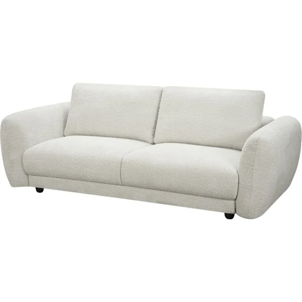 Divano dritto in tessuto ciniglia "Saint Germain S" - 3 posti - Beige