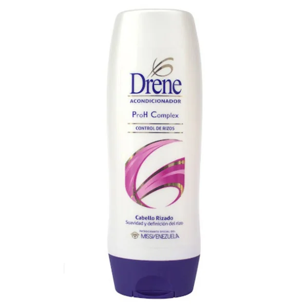 Drene Acondicionador ProH Complex Control de Rizos Cabello Rizado 370ml