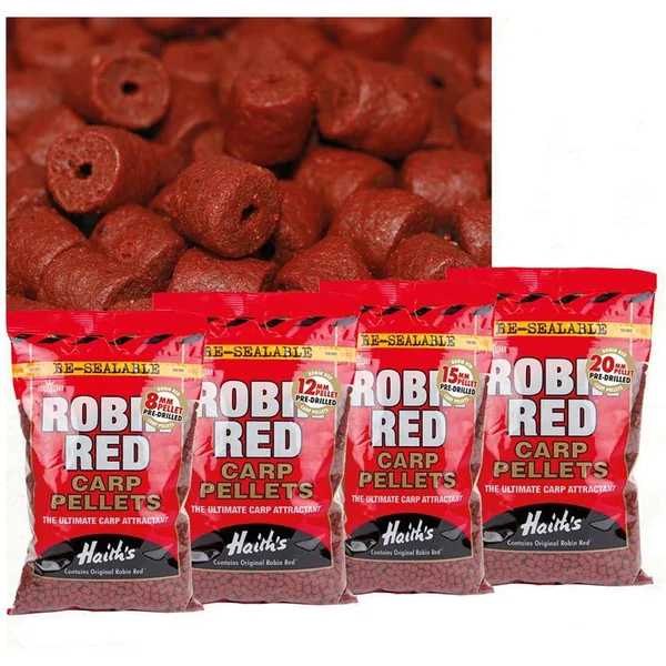 DYNAMITE ROBIN RED CARP PELLETS CON AGUJERO 12 mm - Arapaima Fishing
