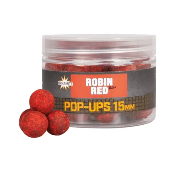 DYNAMITE ROBIN RED FOODBAIT POP UPS 15 mm - Arapaima Fishing