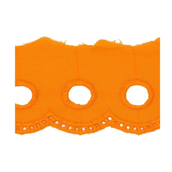 Encaje bordado de algodón 4cm - Imagen 2