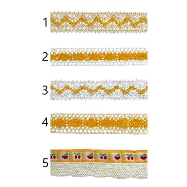 Encaje de guipur naranja PC4-5