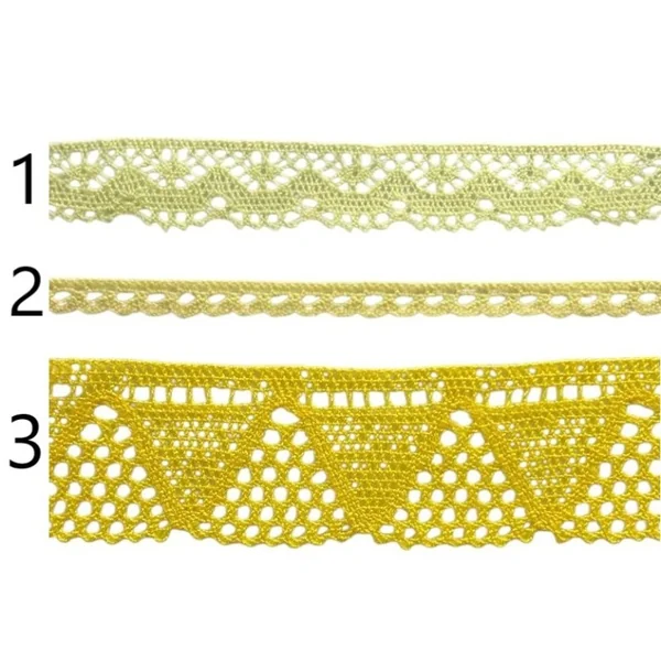Encaje de hilo amarillo PC4-7