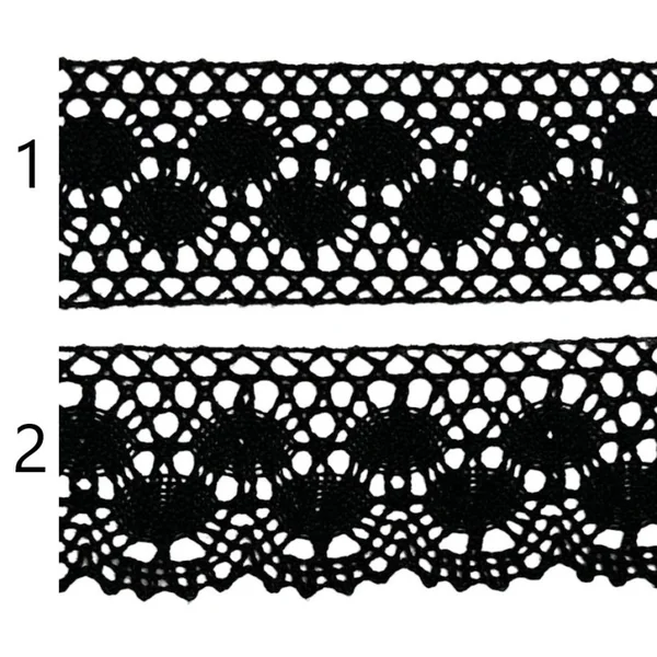 Encaje de hilo negro PC21-7