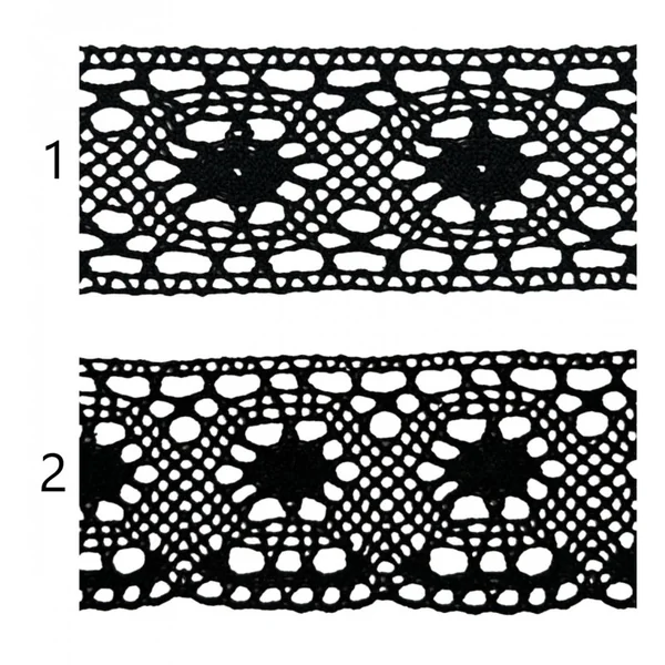 Encaje de hilo negro PC22-3