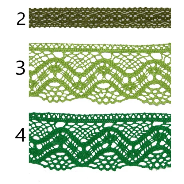 Encaje de hilo verde PC40-3