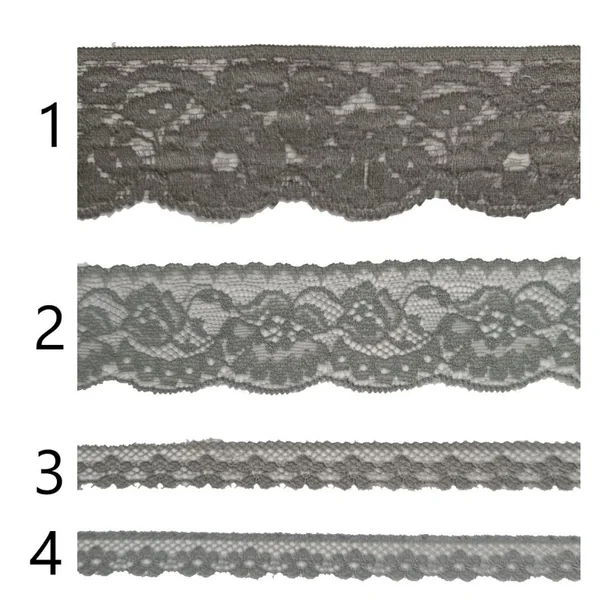 Encaje de nylon gris PC57-9