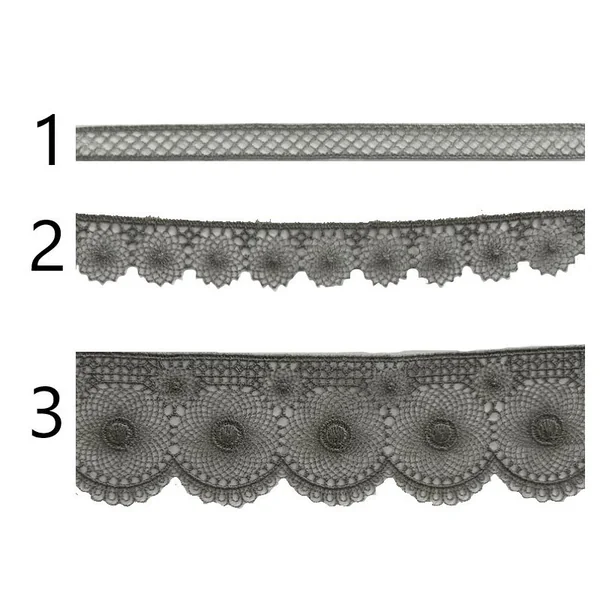 Encaje Guipur fino gris PC38-10