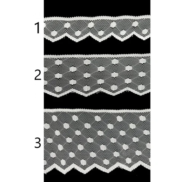 Encaje nylon blanco PC88-1