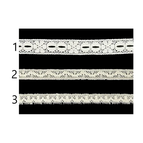 Encaje nylon blanco y beige PC91-3