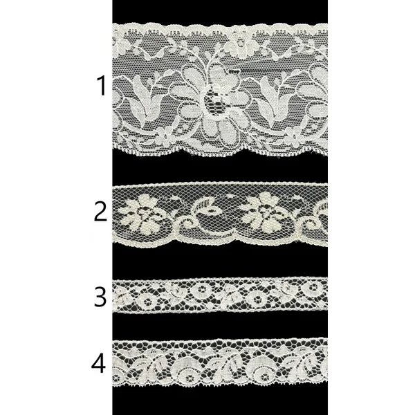 Encaje nylon blanco/beige PC91-2