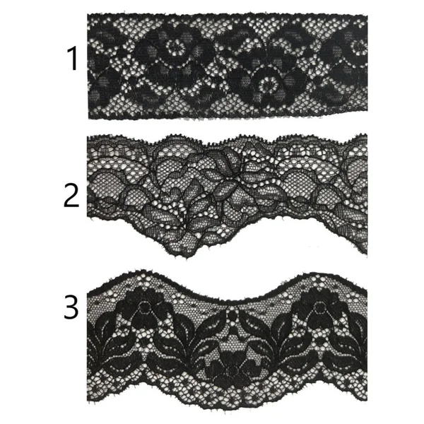 Encaje nylon negro PC22-7