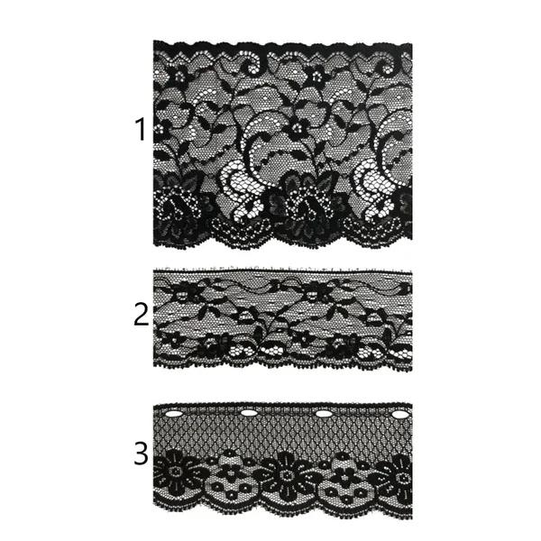 Encaje nylon negro PC23-12