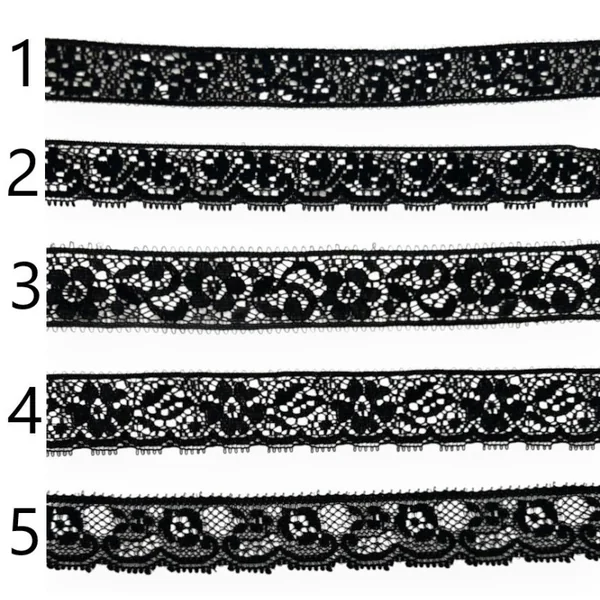 Encaje nylon negro PC23-1