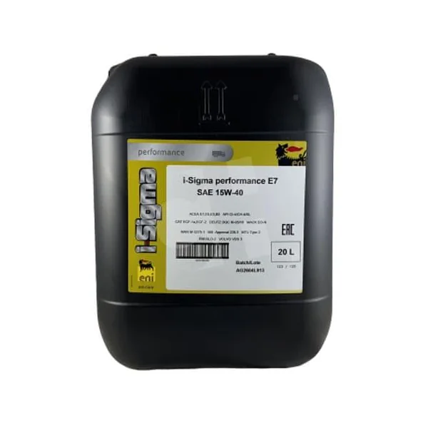 ENI I SIGMA PERFORMANCE E7 15W40 (20 L) - Imagen 2