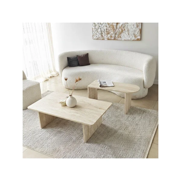 Ensemble de table basse en bois "Paris" 105 x 60 x 35 cm - Bronze - Imagen 4