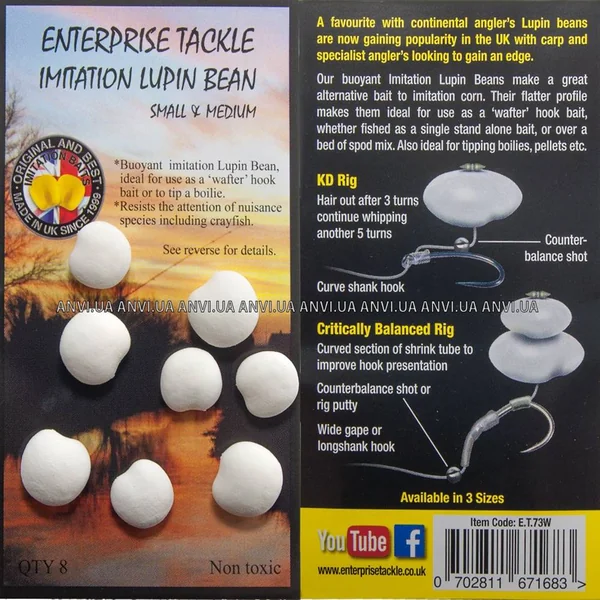 ENTERPRISE ALTRAMUCES BLANCOS SIN AROMA SMALL & MEDIUM - Arapaima Fishing