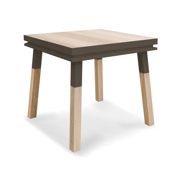 Escritorio Cadruado de Madera Maciza Con 1 Cajón 80 cm
