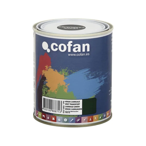 Esmalte Sintético COFAN Negro Brillo (750 ml)