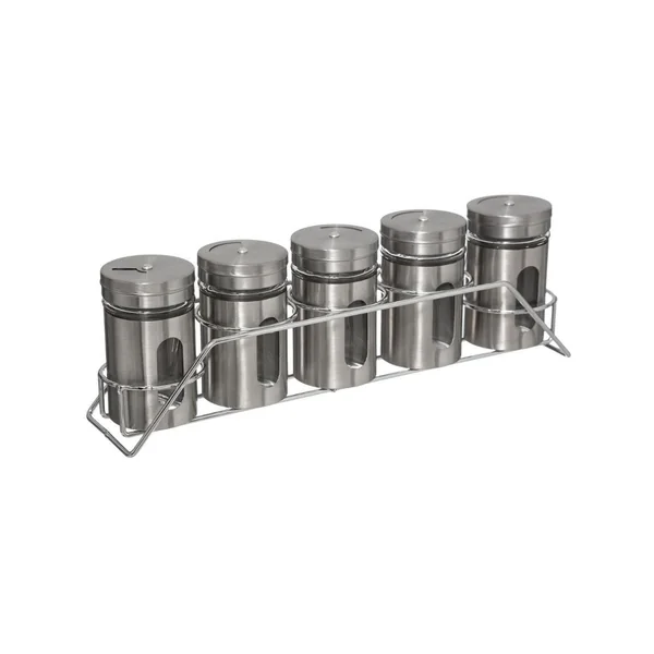 Especiero en acero inoxidable - 5 latas