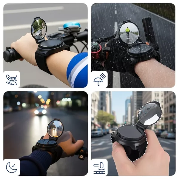 Espejo Retrovisor de Muñeca para Bicicleta - Imagen 4