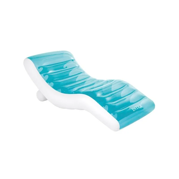 Espreguiçadeira inflável INTEX Premium azul 99x191 cm