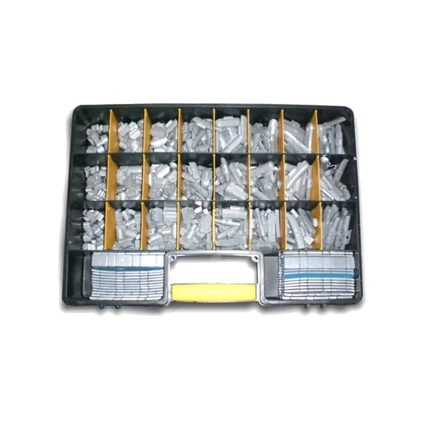 ESTUCHE DE CONTRAPESAS GRAPA Y ADHESIVAS