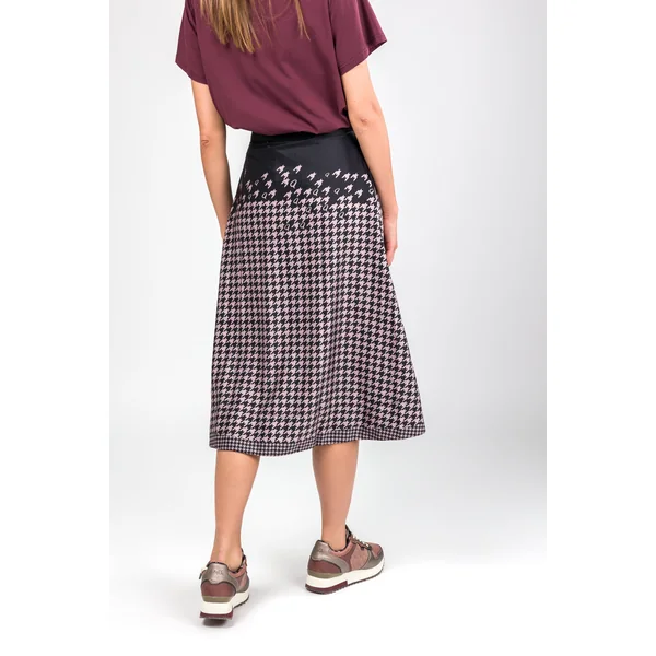 Falda cruzada gris y rosa - Imagen 2