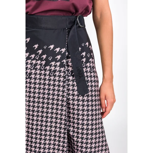 Falda cruzada gris y rosa - Imagen 3