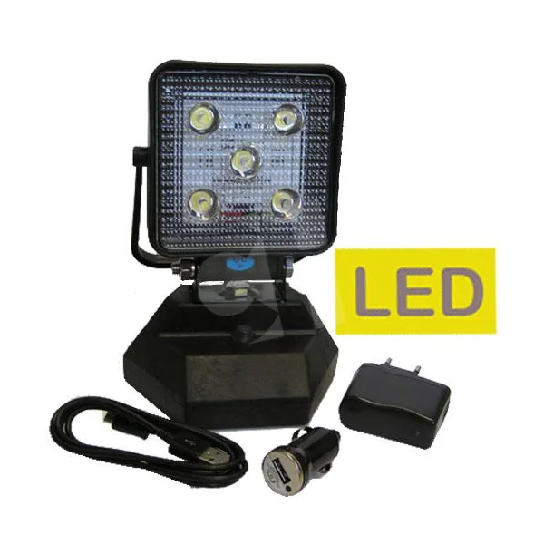 FARO TRABAJO 5 LED PORTATIL CON BATERIA