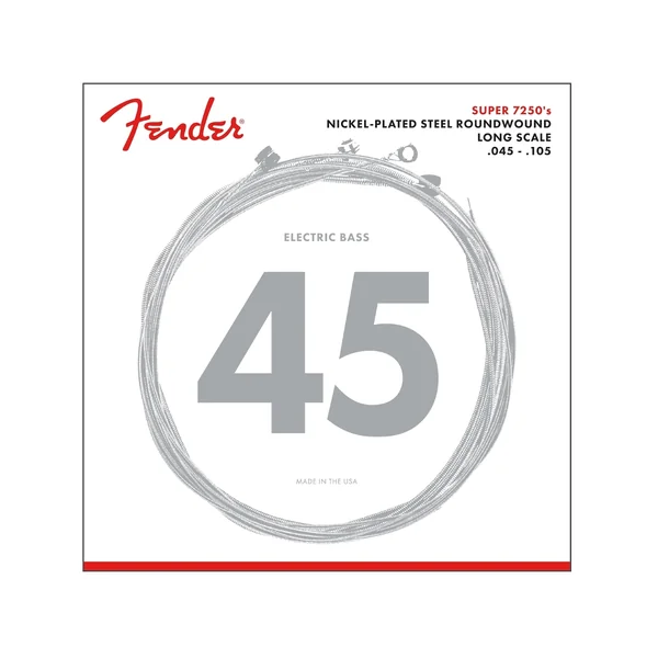 Fender jogo de cordas 7250m para baixo
