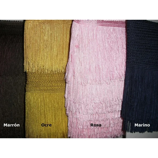 Fleco de seda (rayon) - 15cm