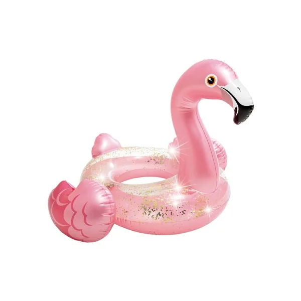 Flotador infantil flamenco INTEX con Glitter