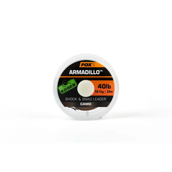 FOX ARMADILLO CAMO SHOCK & SNAG LEADER 40 LB 20 M
