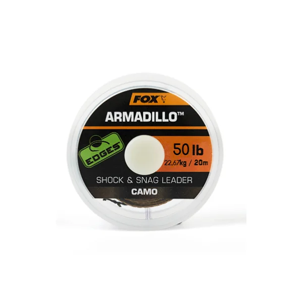 FOX ARMADILLO CAMO SHOCK & SNAG LEADER 50 LB 20 M