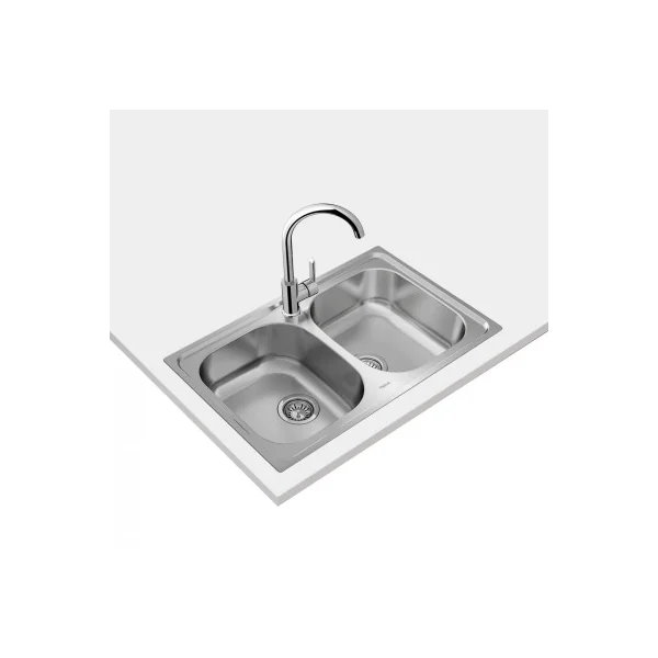 Fregadero de dos cubetas UNIVERSE 80 T-XP 2C Teka