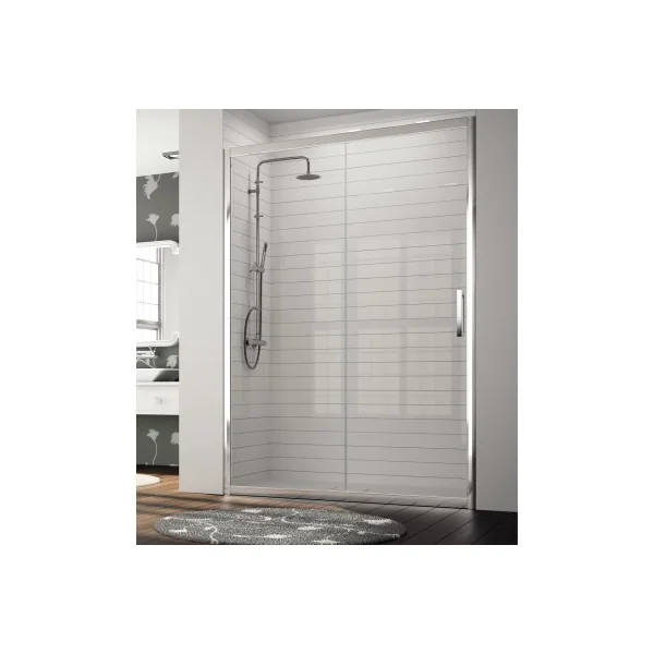 Frente de ducha fijo+ puerta corredera modelo S300