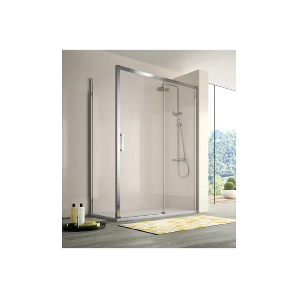 Frente ducha fijo+ puerta corredera modelo S400
